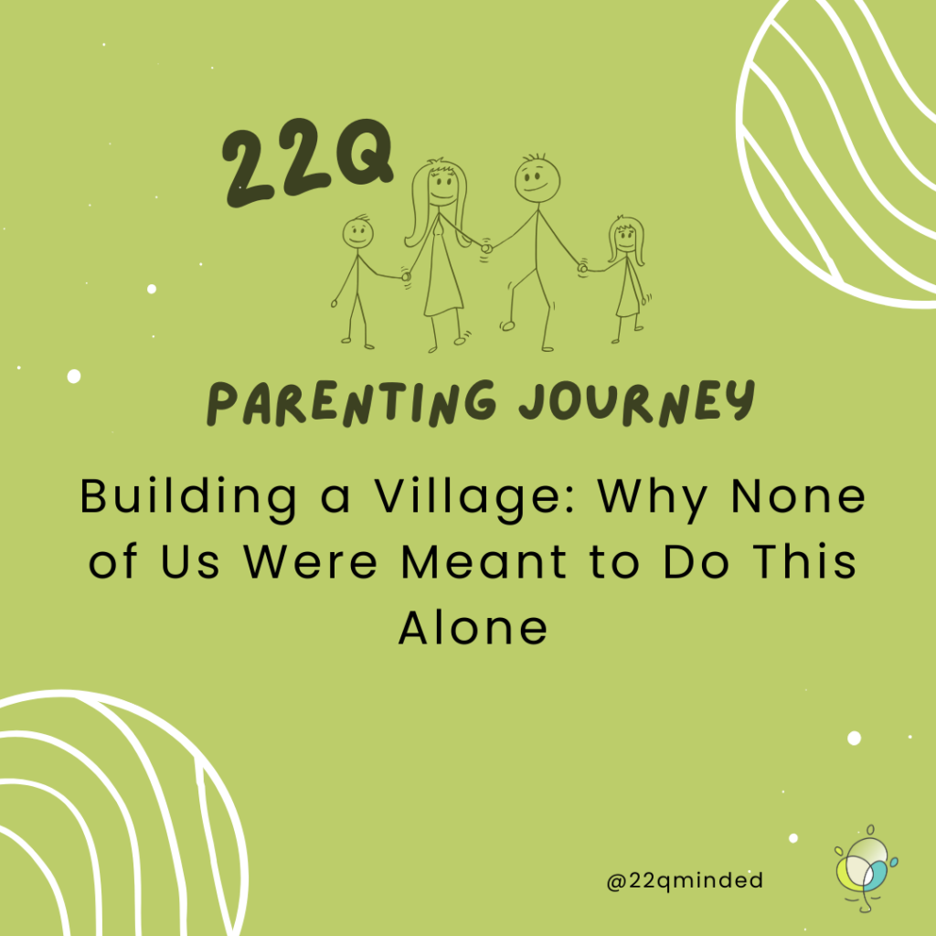 Illustrated graphic with a light beige background. At the top, a smiling cartoon brain with glasses holds an open green book. Below it reads: “Let’s talk about” in blue text, followed by larger text saying “CO-REGULATION ACROSS THE LIFESPAN.” At the bottom, a cartoon adult (woman) and child hold hands, both smiling. The logo and Instagram handle @22qminded are shown at the bottom of the image.